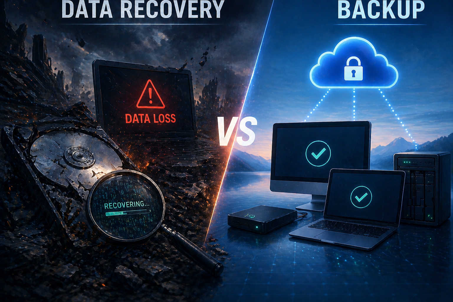 data recovery vs backup
